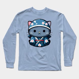 Kawaii Japanese cat Long Sleeve T-Shirt